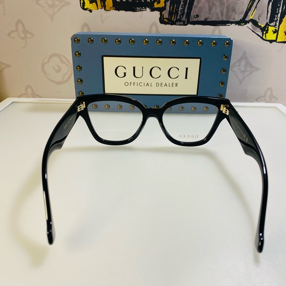 New Gucci Demo GG1424 Butterfly Ladies Fashion Optical Eyeglasses GG1424O 005 54 - Picture 9 of 12